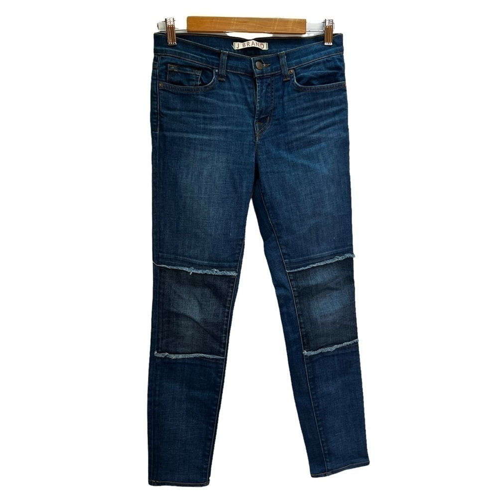J Brand Mid Rise Denim Duke Jeans Distressed Size 27